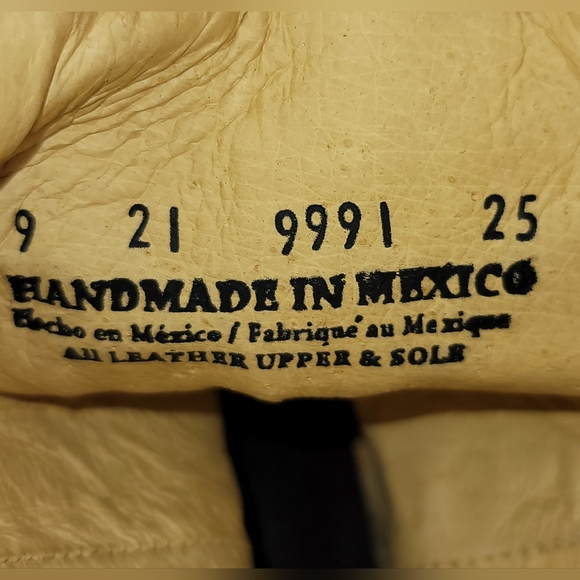 New NWOT Roper Women's Distressed Brown & Purple Leather Square Toe Boots Sz 8.5 - Picture 12 of 16